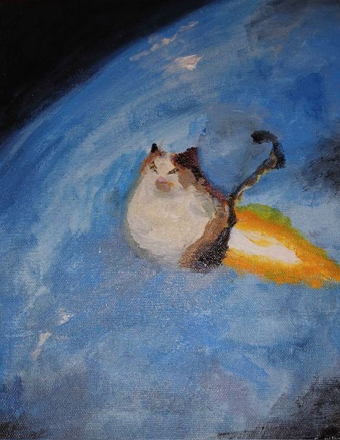 cat painting